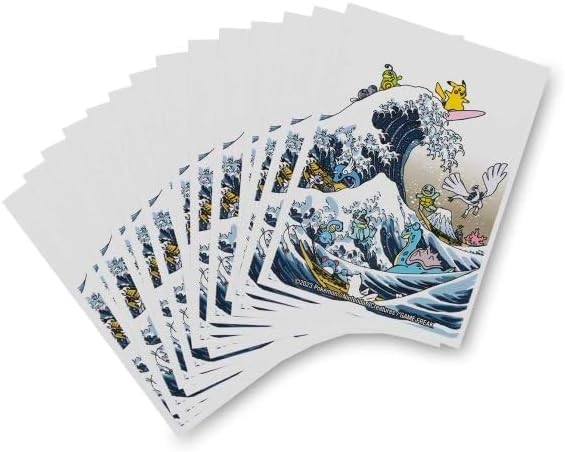 Great Wave Pikachu & Friends Card Sleeves (65 pieces)