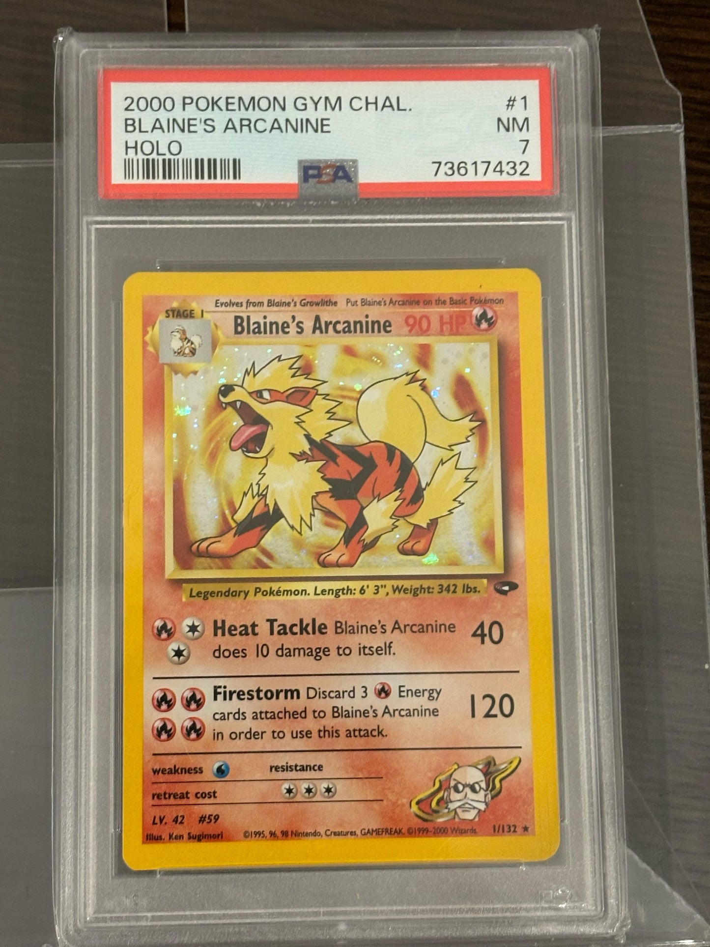 Blaine's Arcanine - PSA 7