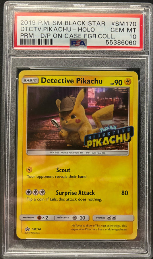 Detective Pikachu Black Star Promo - PSA 10